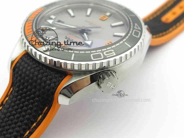 0411 UrbanStyle Planet Ocean 2016 43.5mm SS OM 1:1 Best Edition Gray Dial On Black Nylon Strap A 8168